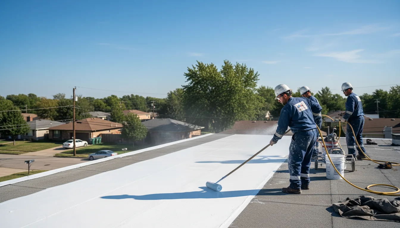 Commercial roof coating in Peyton, CO near me